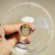 8 old champagne glasses in crystal engraved 1910