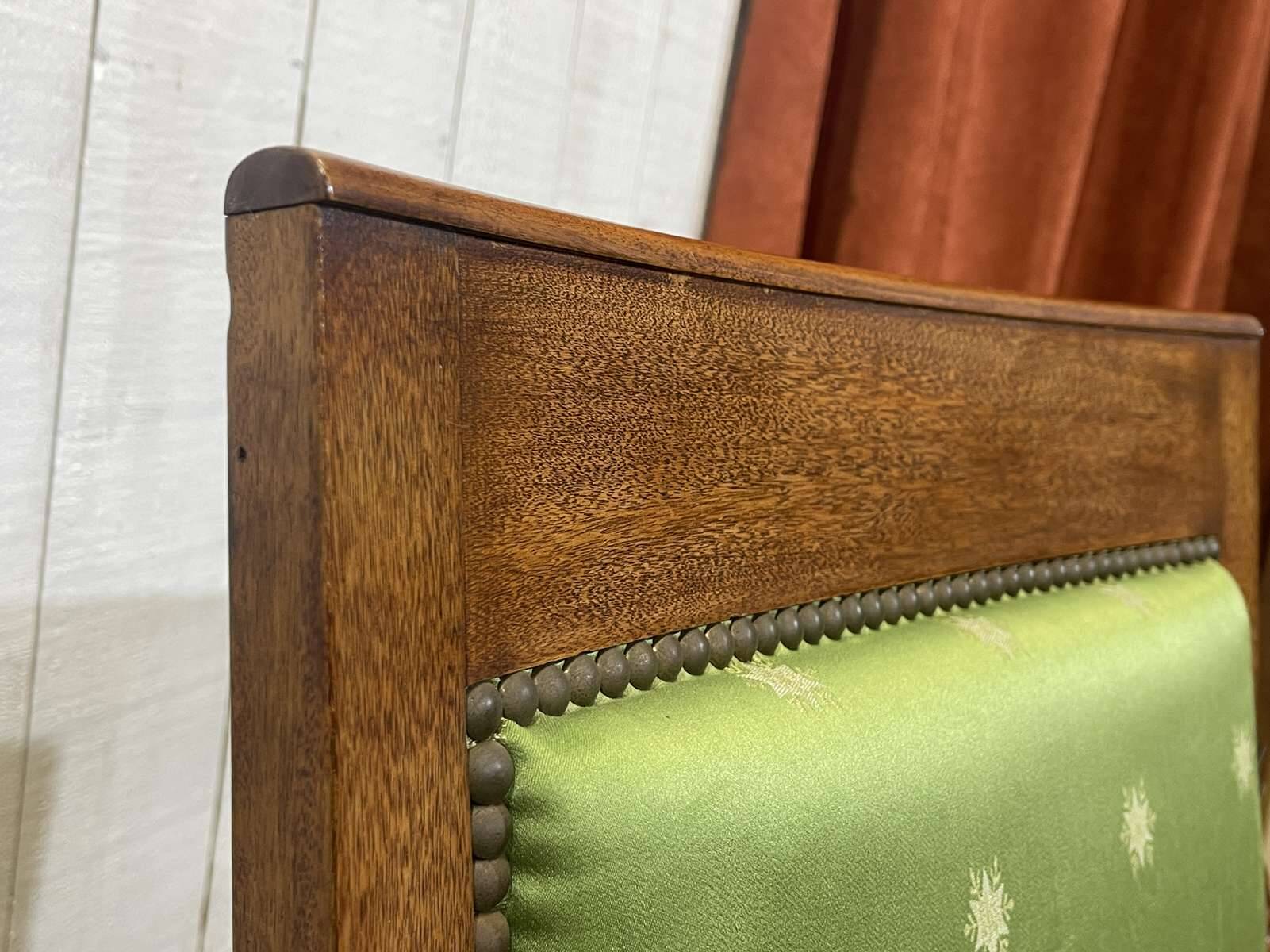 Paire de fauteuils style Empire en acajou, travail des années 50