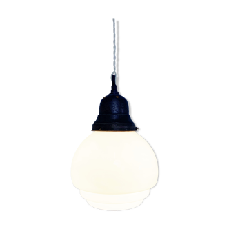 Opaline pendant light 1930s