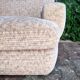 Fauteuil en velours côtelé années 70