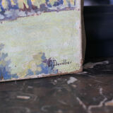 "Vue sur la ville" peinture sur toile Georges Duvillier (1853 - 1926)