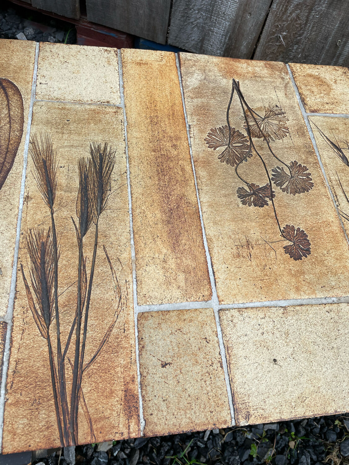 Vintage Vallauris ceramic coffee table Design Roger Capron