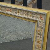 Pastel floral decoration mirror 100x80cm