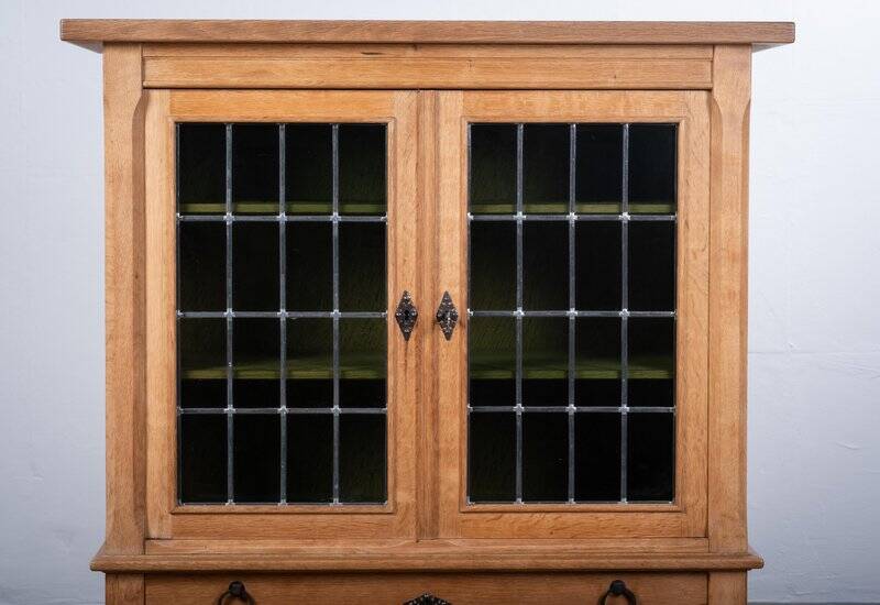Brutalist Oak Cabinet by Henning Kjærnulf, Denmark, 1960s