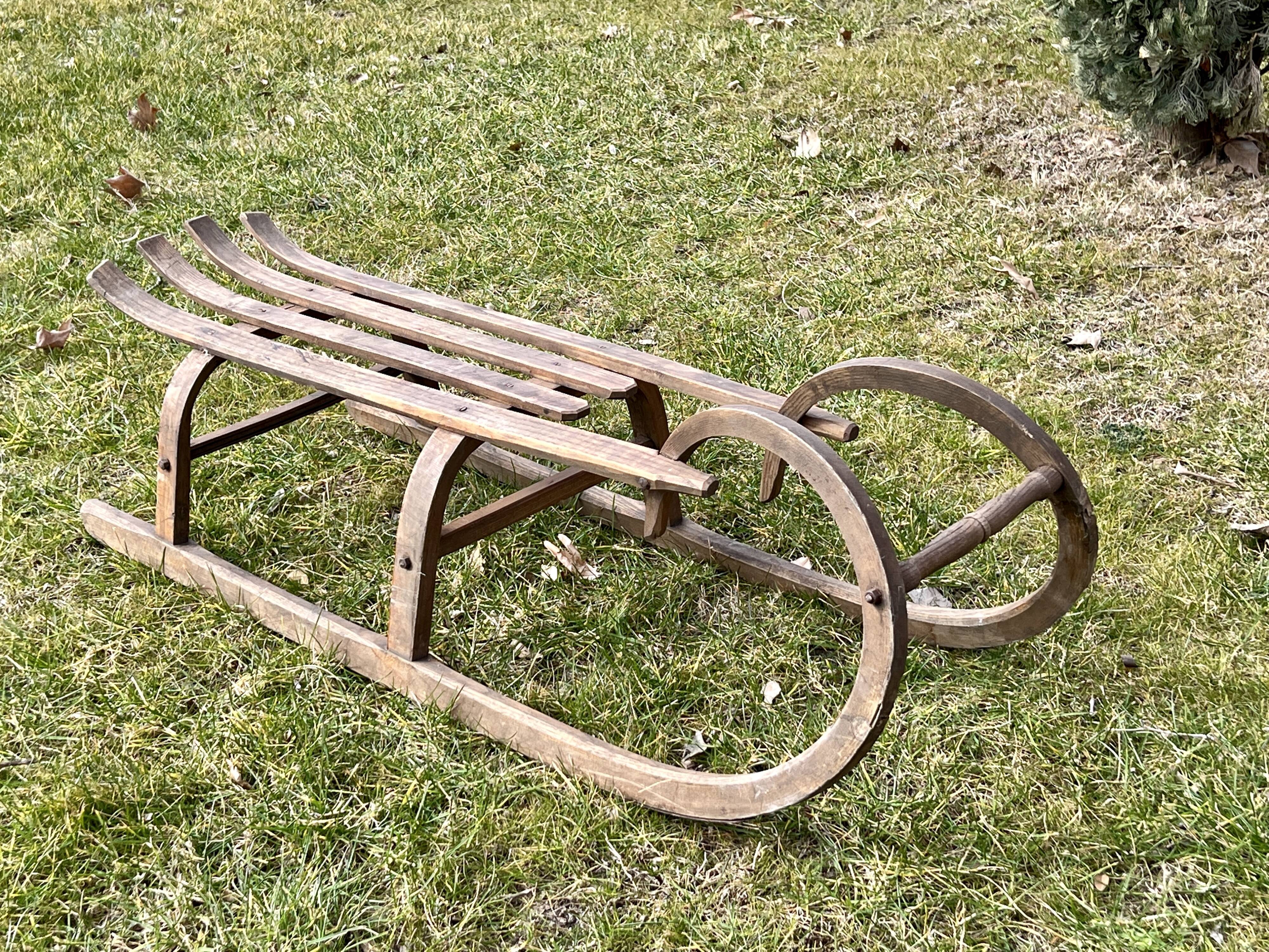Wooden sled