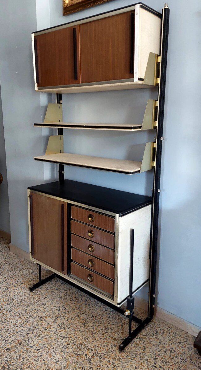 Meuble Bibliothèque d'Umberto Mascagni Design Des Années 1950,