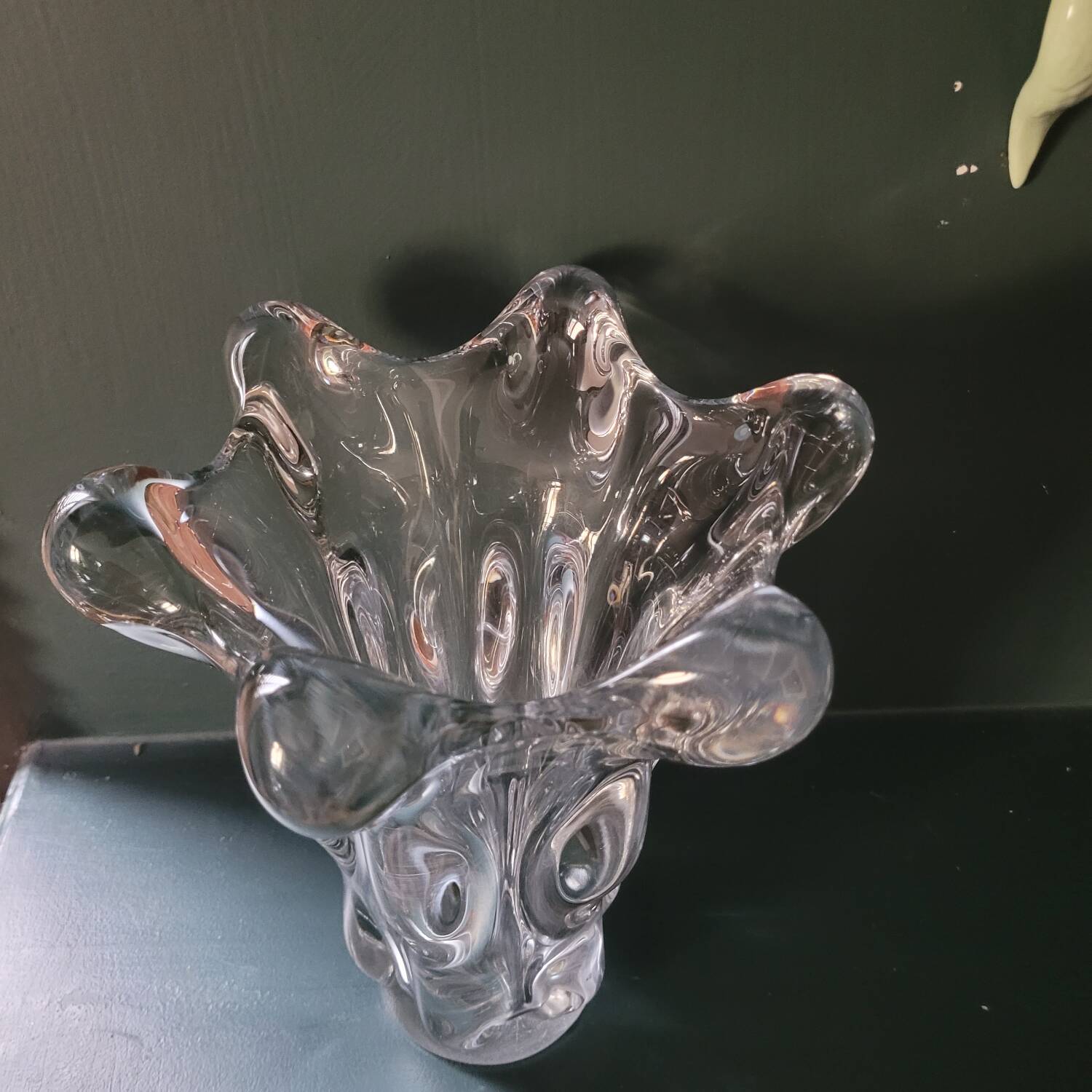 "Head of Giraffe" vase in Vannes Le Châtel crystal