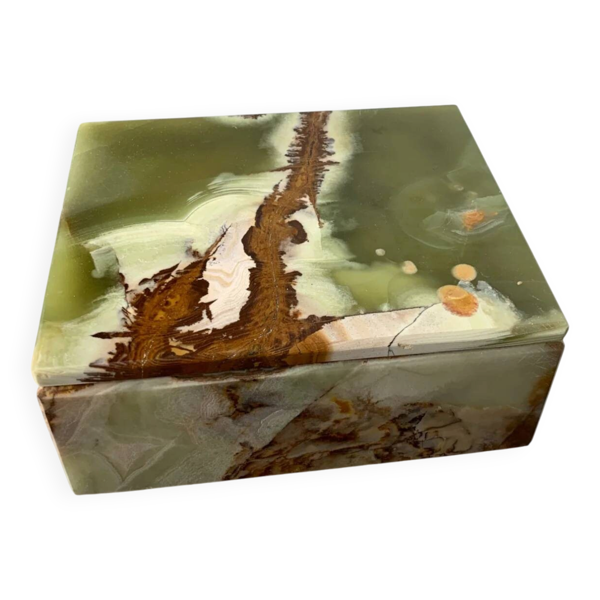 Mid-century onyx vanity box, Italy, 1970s