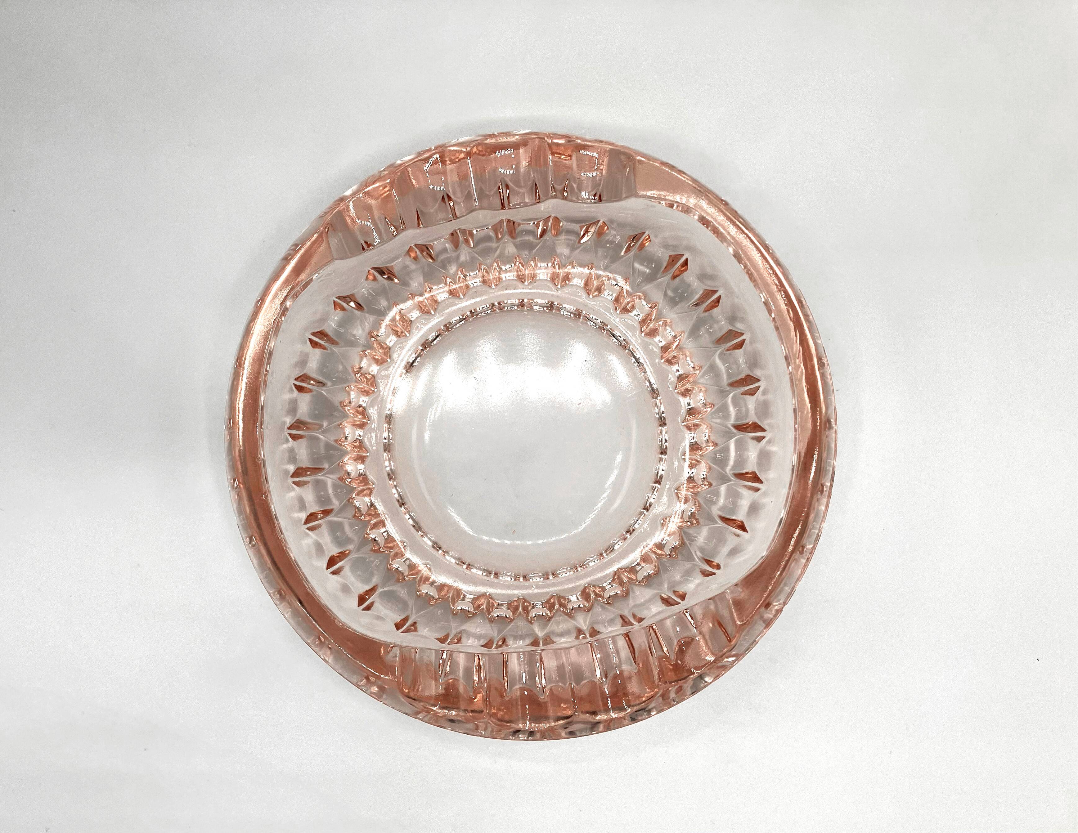 Cendrier vide-poche sklo union • verrerie rudolfova hut • design jiri zejmon • 1960