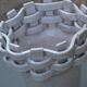 White woven vase Italy 50s-60s