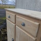 Buffet vintage en bois naturel