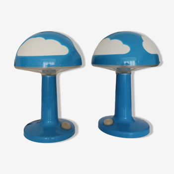 Paire de lampes de table Ikea Skojig par Henrik Preutz 1990