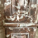 Red marble fireplace late 19th century
