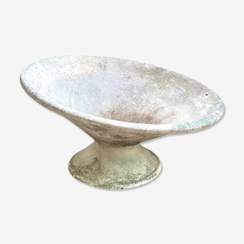 Diabolo planter in grey concrete, 1950s