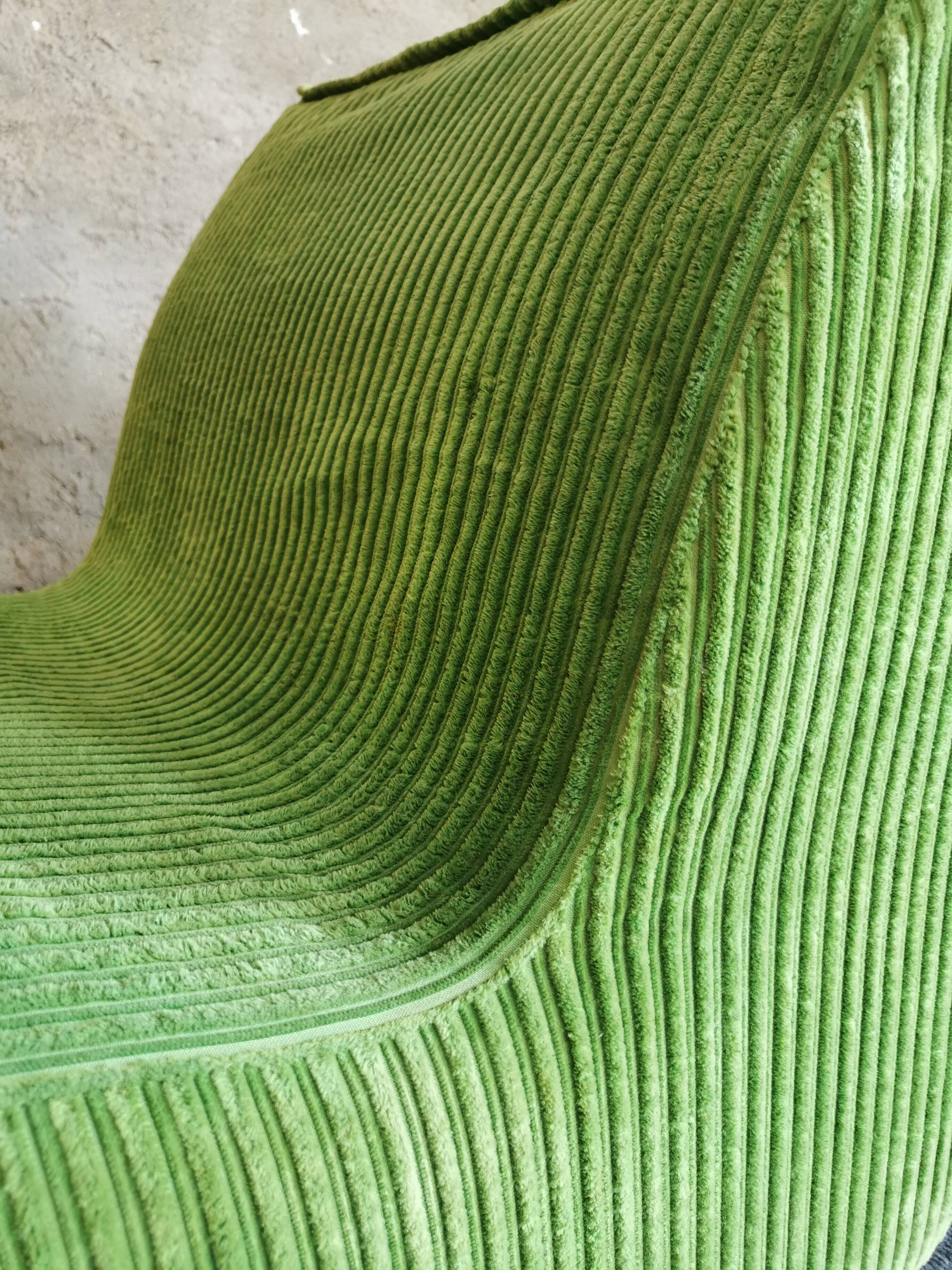 Green armchairs