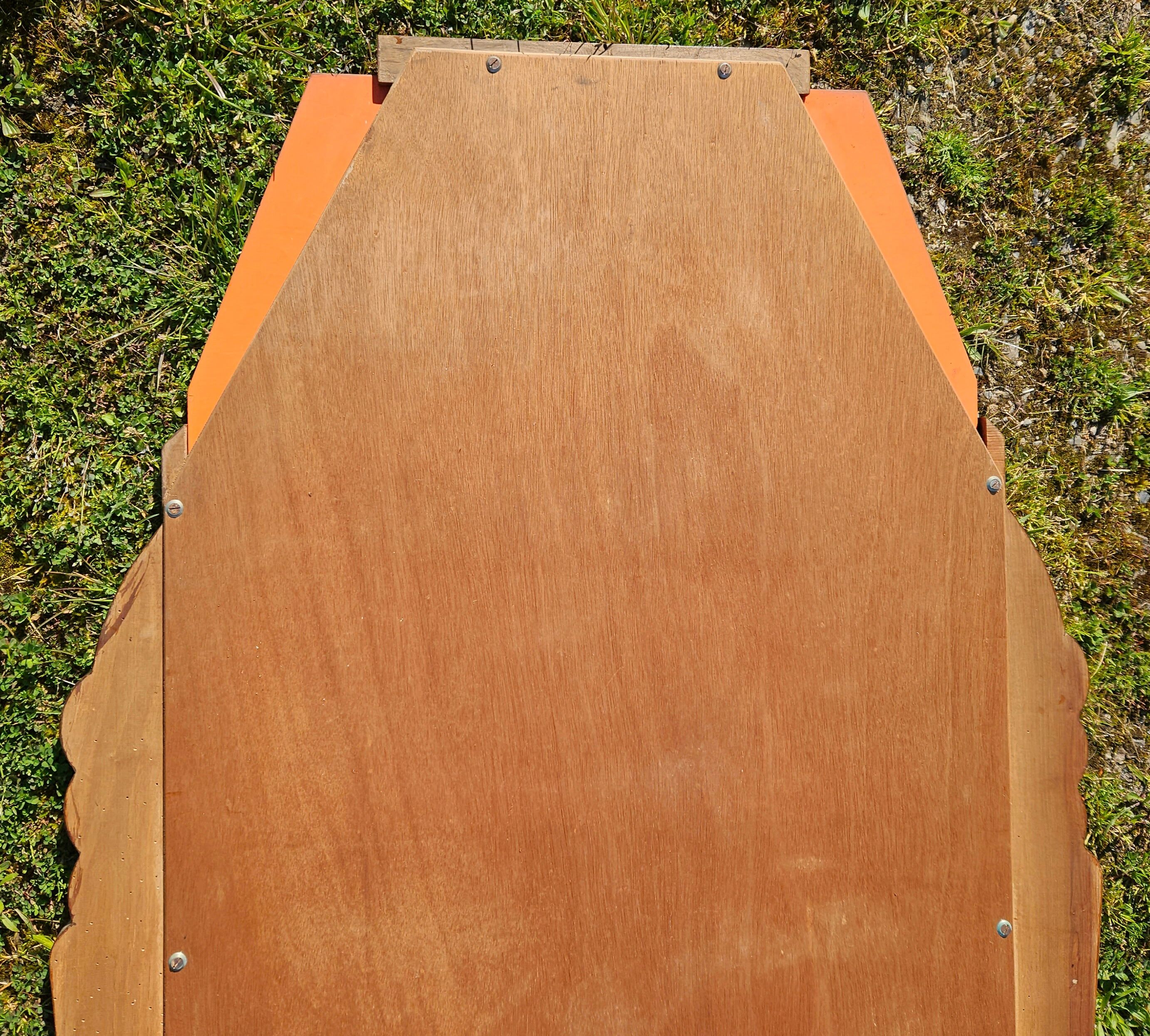 Art Deco mirror in carved wood