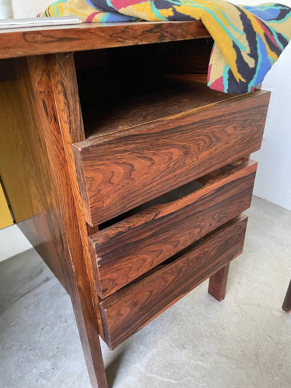 Desk and its Scandinavian rosewood chair