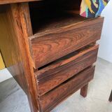 Bureau et sa chaise scandinave palissandre