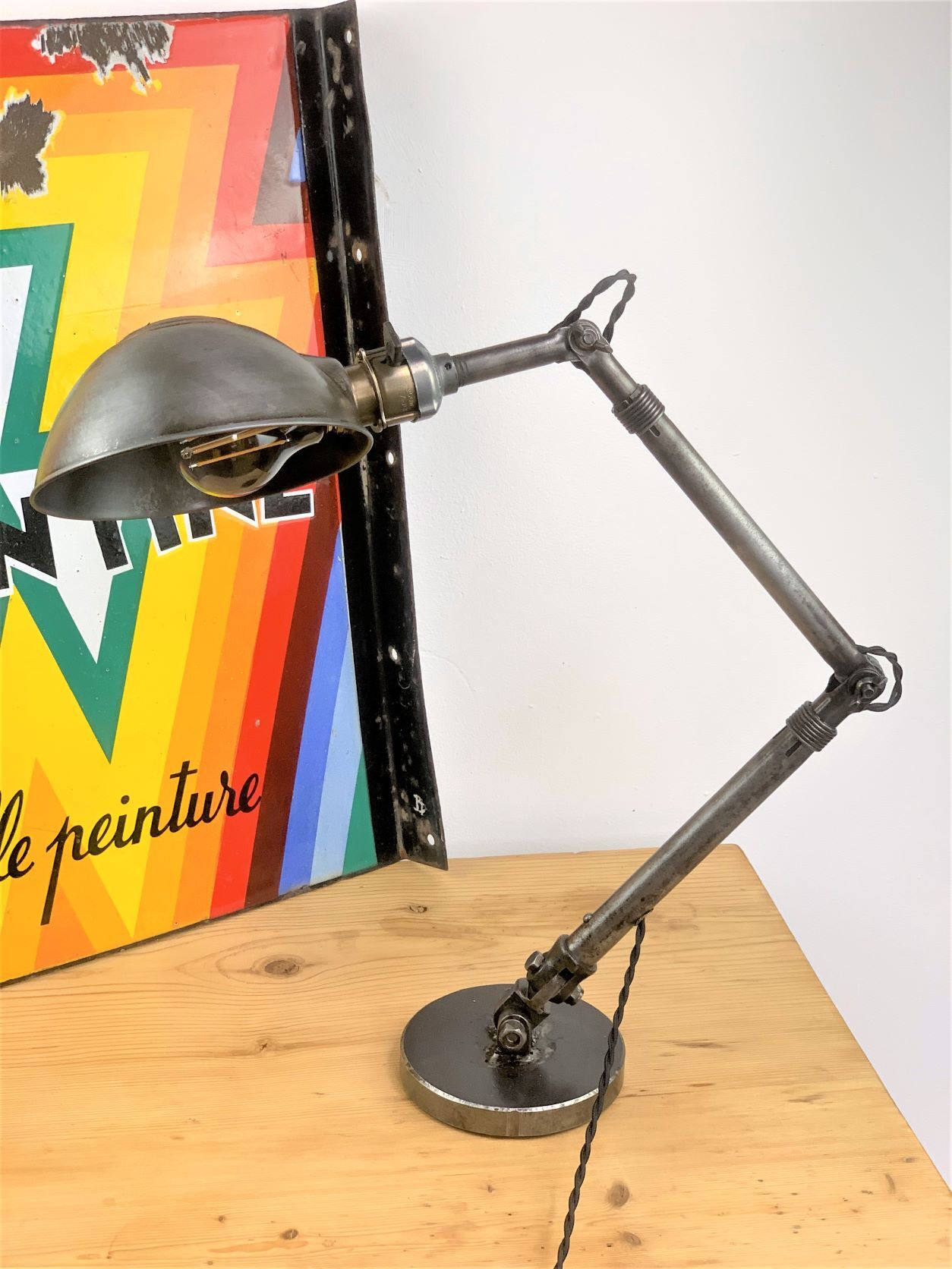Ajusco adjustable fixture co milwaukee wis old american lamp brand ajusco 1930