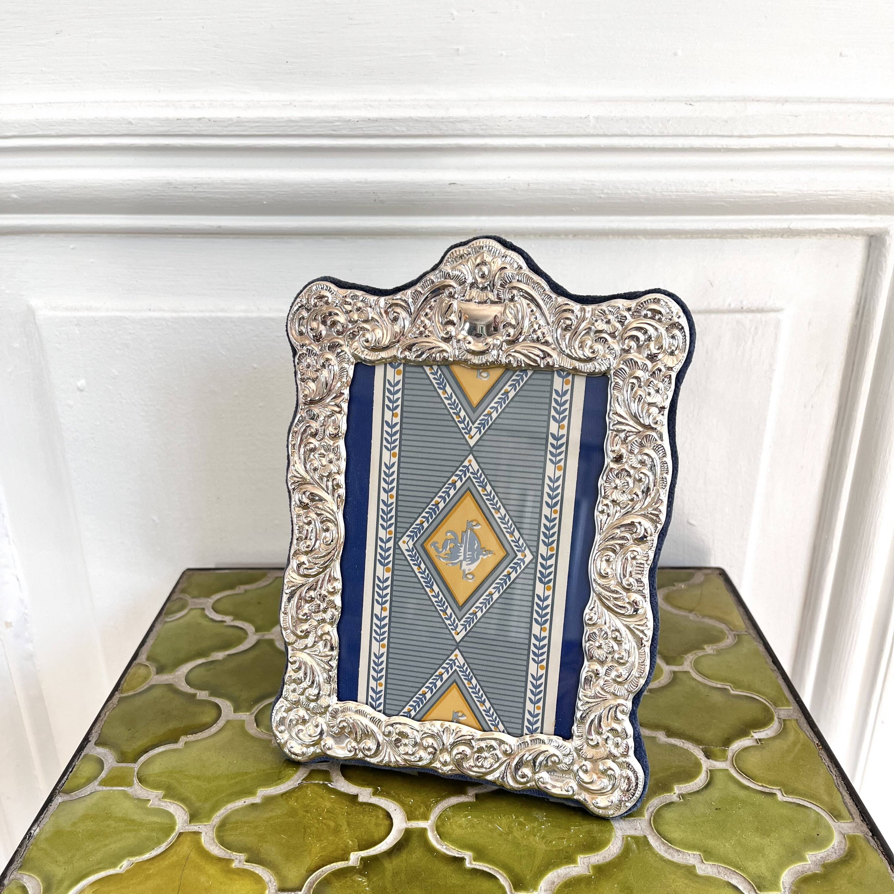 Silver plated photo frame