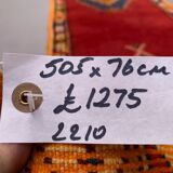 Vintage Moroccan Runner Rug 505x77 cm