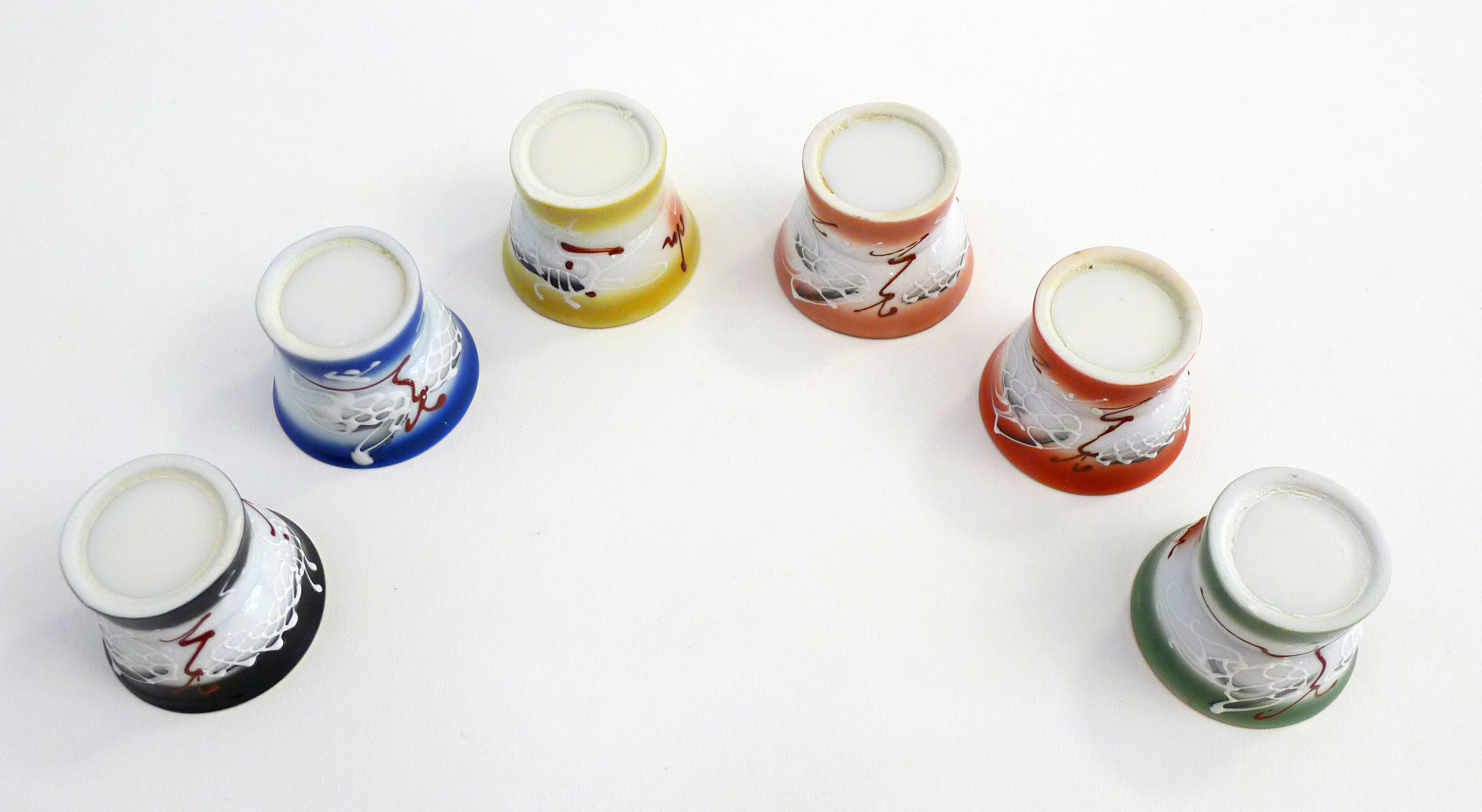 Set of 6 erotic sake glasses