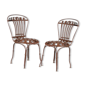 Pair of garden chairs by Francois Carre, France 1950