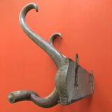 Vintage Curved Wooden Wall Coat Rack in Thonet Style