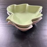 Pair of leaf dishes