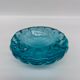 Empty blue crystal pocket
