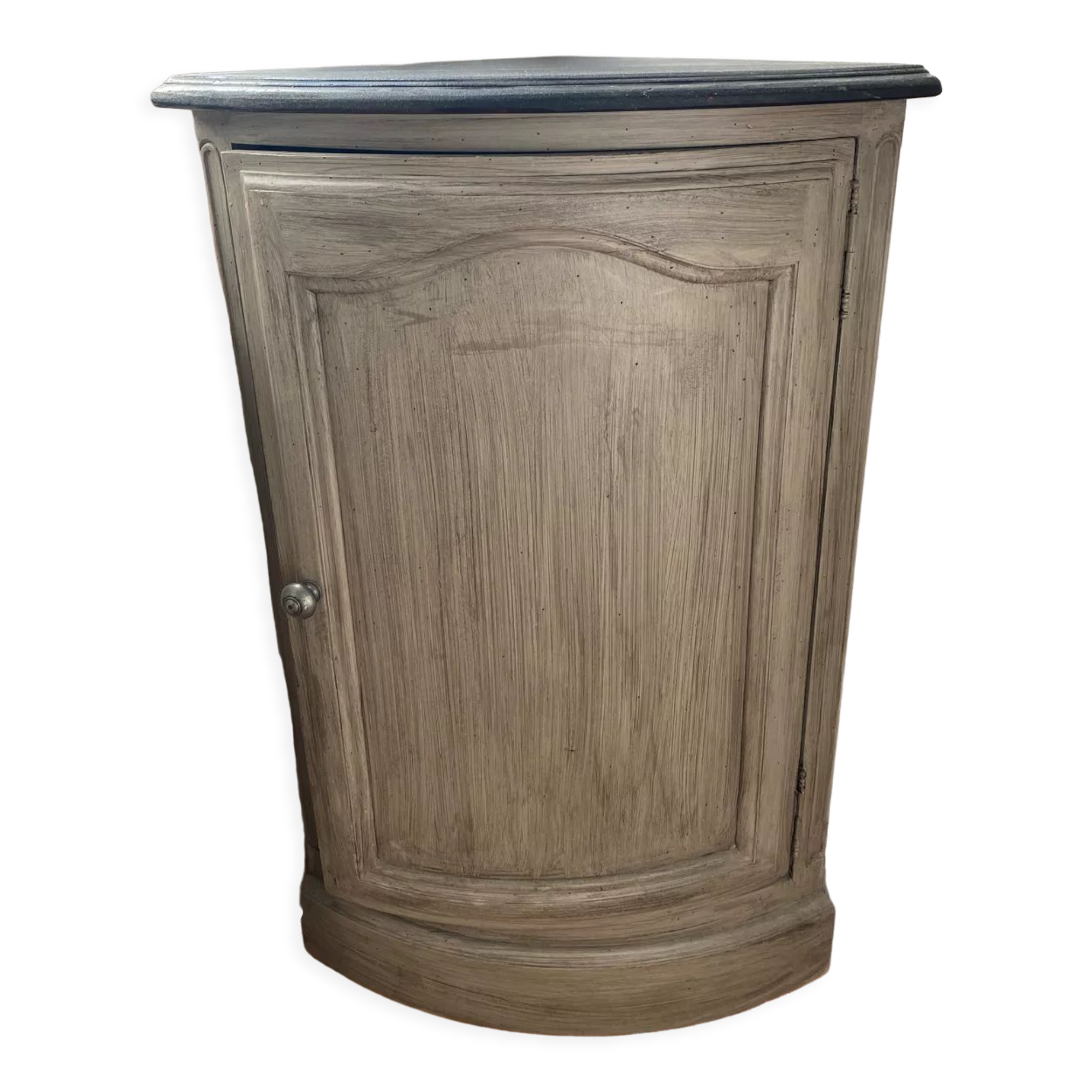 Encoignure / meuble d’angle en bois patiné
