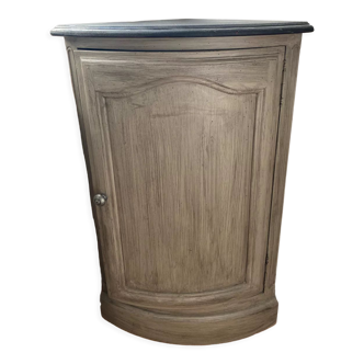 Corner neck / corner furniture in patinated wood