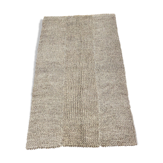 Knitted carpet in natural fiber 220x160cm