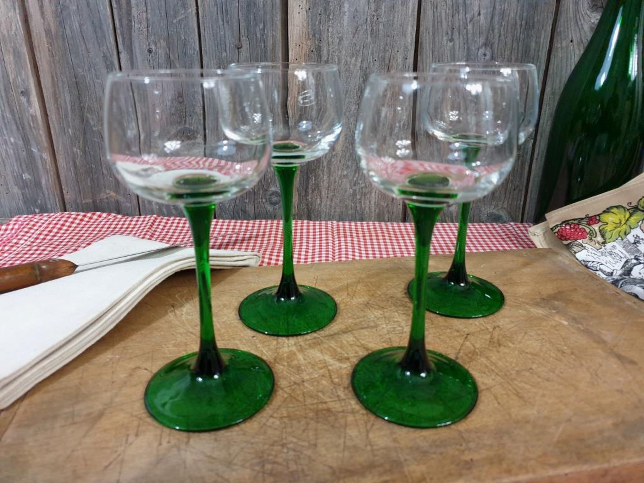 Verres de bistrot verres à vin blanc d'Alsace