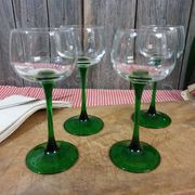 Verres de bistrot verres à vin blanc d'Alsace