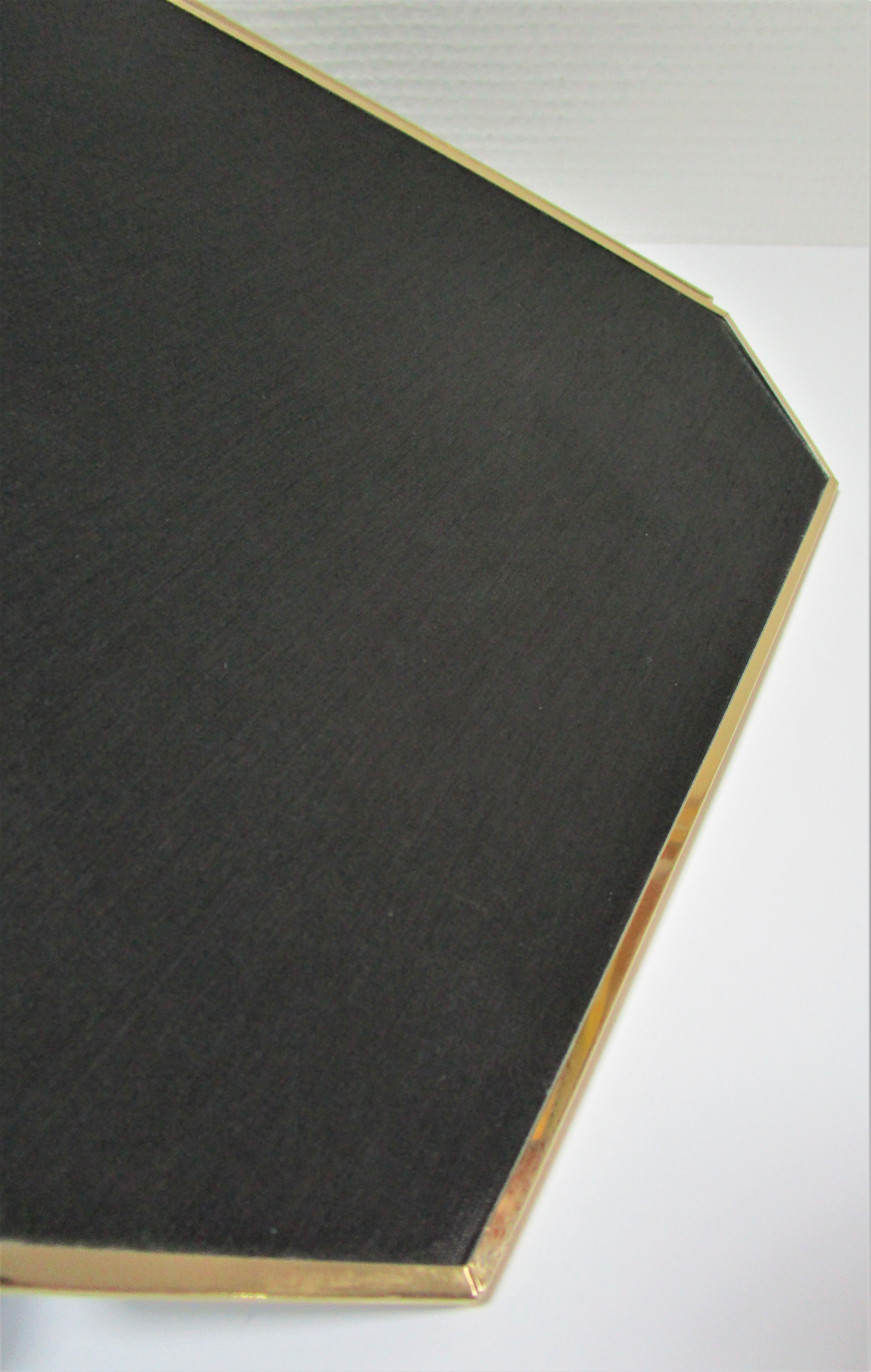 Black flower and gold hanging lamp, 80s