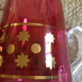Set of 3 glasses and 1 pitcher