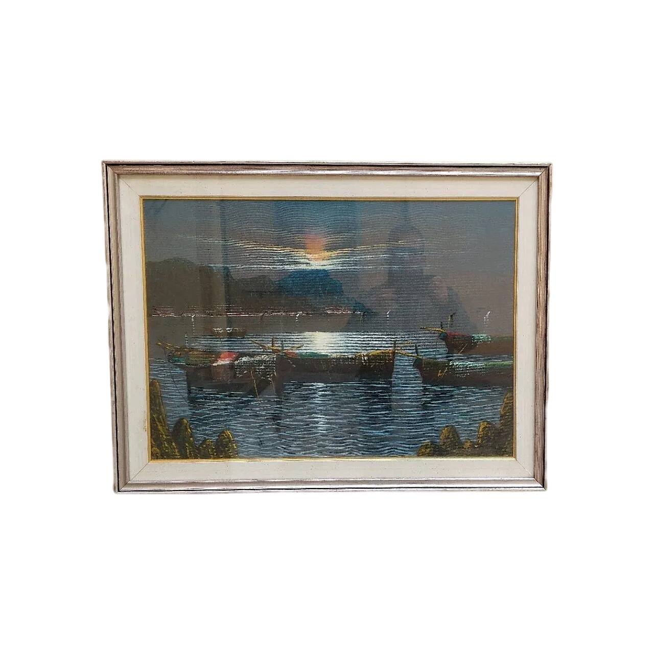 Seascape, oil on canvas, late 20th century