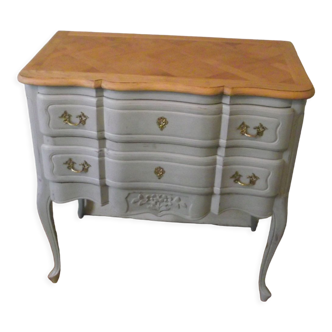 Louis xv style chest of drawers painted