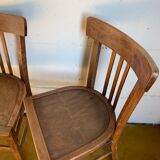 Duo of bistro chairs