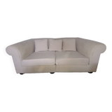 Designer beige 3-seater sofa