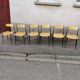 Set de 6 chaises vintage métal et bois