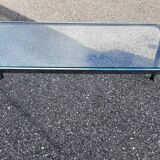 chrome and glass coffee table 1970