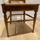 19th century straw chair with carved peacock back