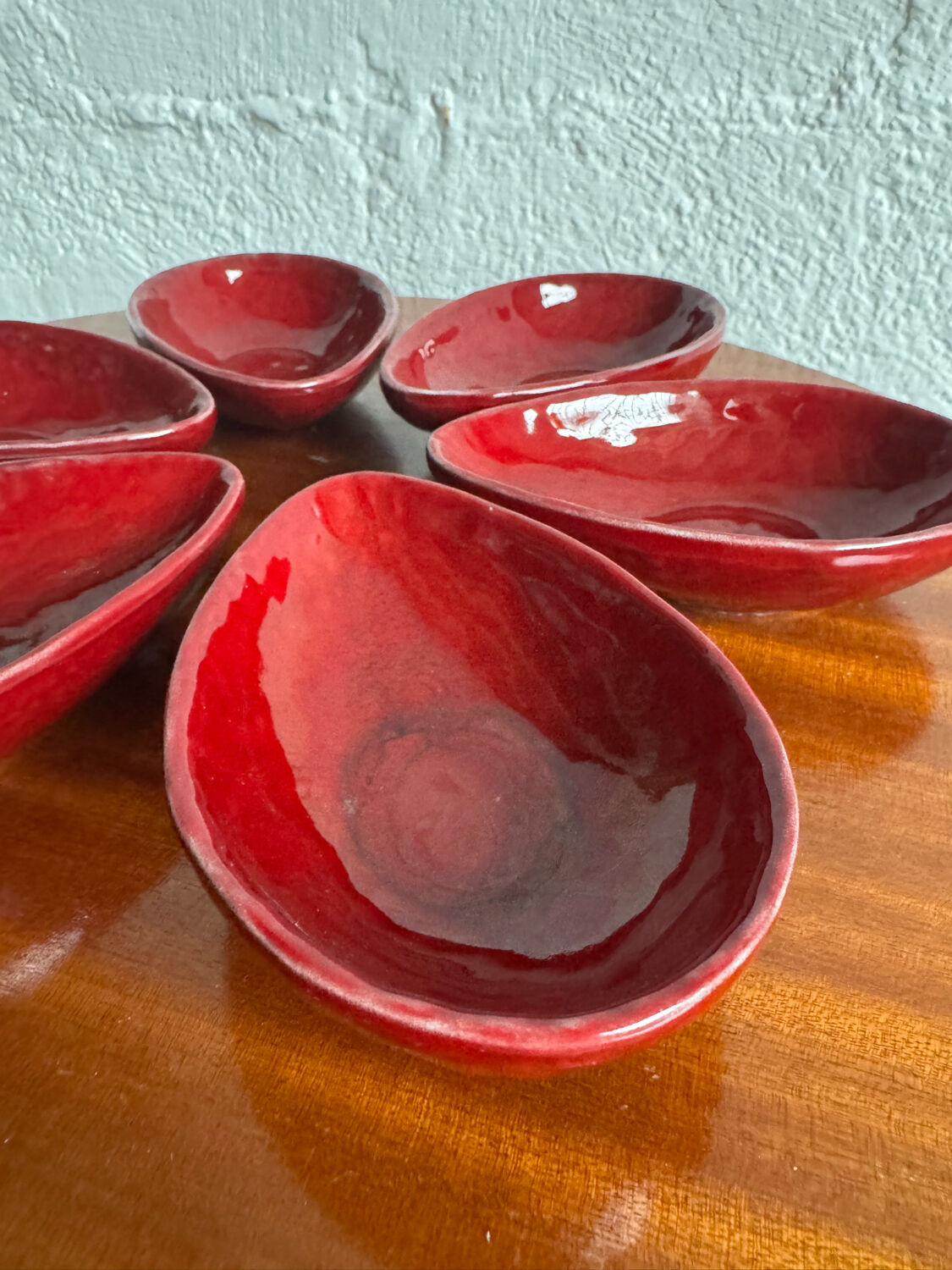 Ramequins en faïence de Charolles, années 70