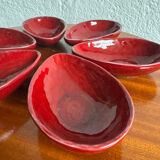 Ramequins en faïence de Charolles, années 70