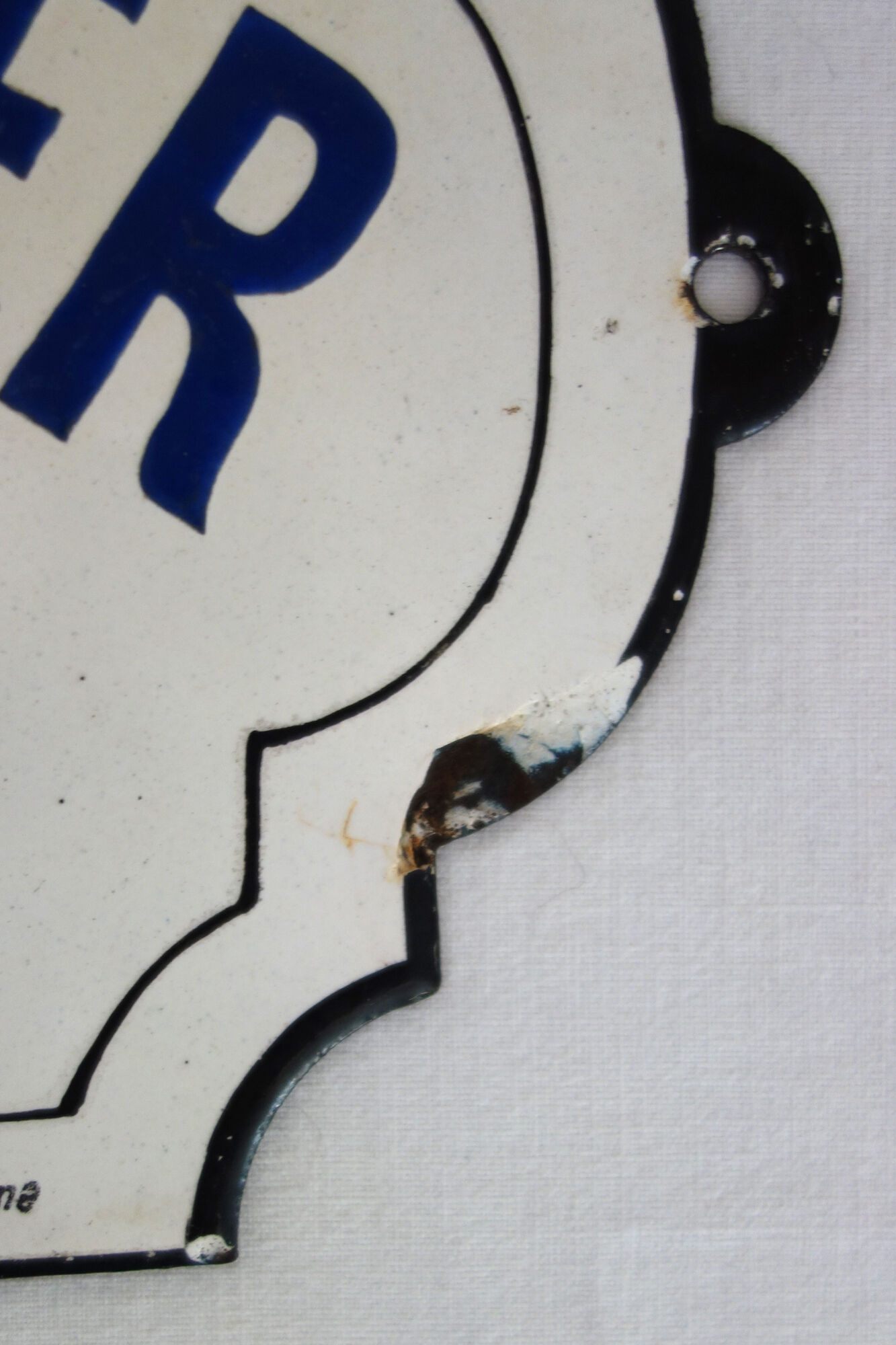 Enameled plaque “No smoking and spitting” 40s/50s