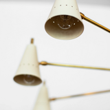 Asymmetrical chandelier sputnik white