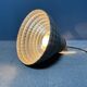 Old mercury glass hanging lamp with brass fixture