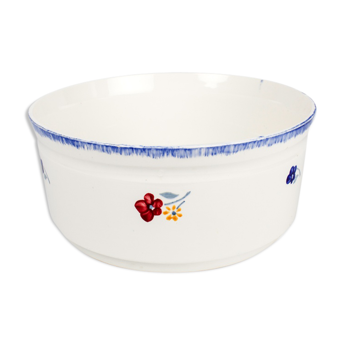 Round salad bowl mary-lou digoin & sarreguemines France